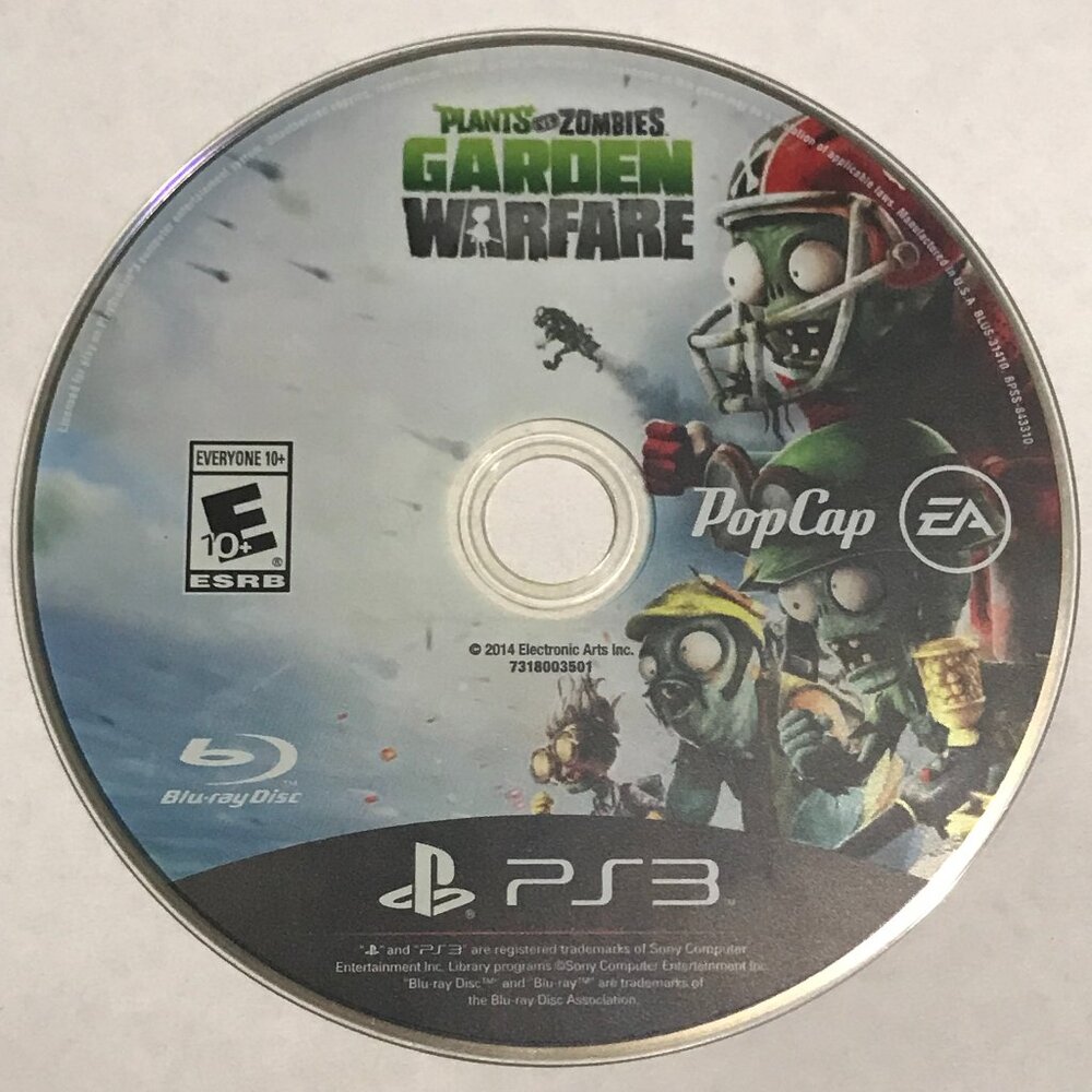 Plants vs Zombies Garden Warfare (Sony PlayStation 3, 2014) PS3 Tested